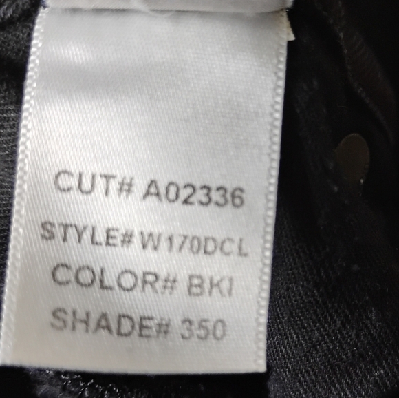 Hudson Beth Baby Bootcut Jeans Black Low Rise Flap Pockets — Size 27 - Picture 10 of 10